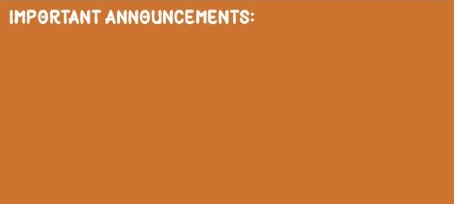 Announcement